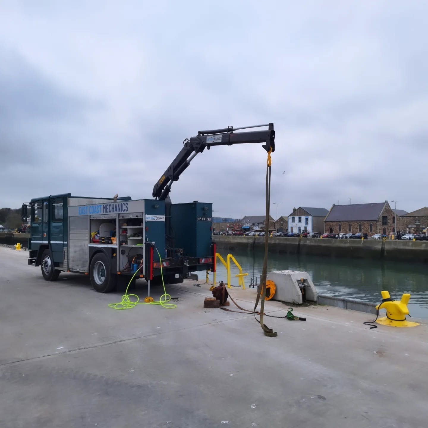 Dennis mobile service and recovery truck in Ireland